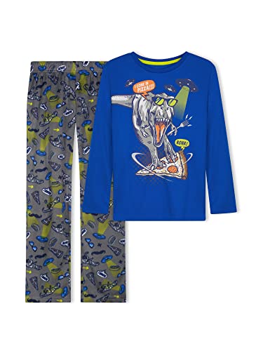 Sleep On It Boys Fleece Pajama Set Soft Kids Sleepwear Long Sleeve Tops & Pants Warm Boys PJs Sizes 4-144