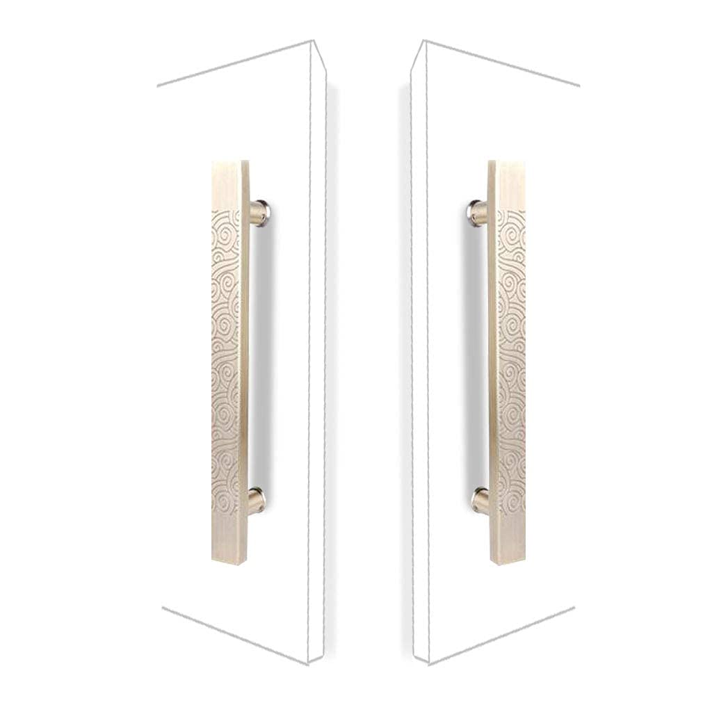 Poignée de porte coulissante inox rectangulaire pour sublimer votre douche vitrée