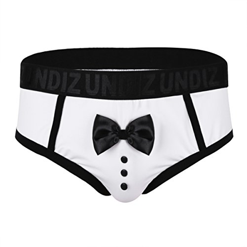 Choomomo Mens Tuxedo Bow Tie Bikini Briefs Waiter Sissy Crossdress Lingerie Naughty Underwear