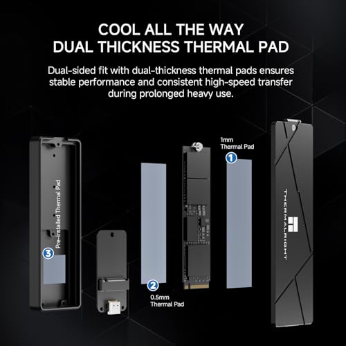 CajadeSSD M.2 Thermalright HR-EB115 C Negro con Refrigeración miniatura 4