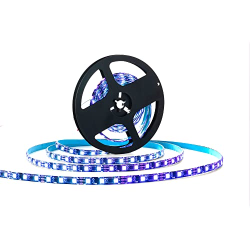 Image of WS2811 LED Strip Addressable Pixel Strip Light SMD 5050 RGB Dream Color LED Pixel RGB Strip Non-Waterproof DC12V (16.4FT 300LED, Black PCB Waterproof IP67)