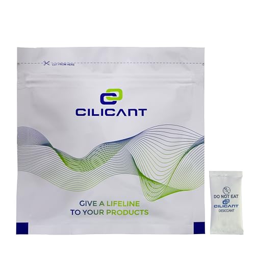CILICAnT Silica Gel White Sachets Desiccant Moisture Absorber Pac...