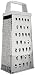 Produktbild ibili 756600 Reibe vierseitig 20 cm, Edelstahl, weiß / silber, 7 x 9 x 20 cm