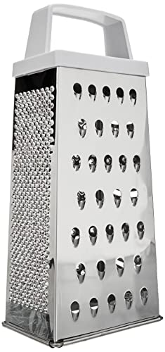 ibili 756600 Reibe vierseitig 20 cm, Edelstahl, weiß / silber, 7 x 9 x 20 cm