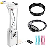 Electric Fuel Pump Assembly w/Sending Unit & Fuel Pressure Sensor Compatible with 1999 2000 2001 2002 2003 2004 Chevy Silverado GMC Sierra 1500 2500 3500 (4.3L 4.8L 5.3L 6.0L 8.1L), Replaces E3500M