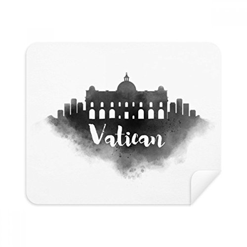 Chiffon de Nettoyage Lunettes Italie Vatican en Tissu Suede pour Écran - 2Pcs