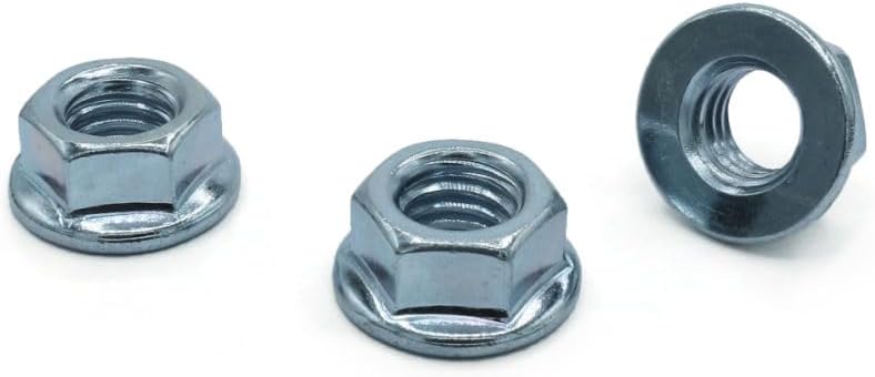 M8-1.25 Hex Flange Nuts/Non-Serrated/Class 10 / Zinc / DIN6923 / 1,500 Pc. Carton