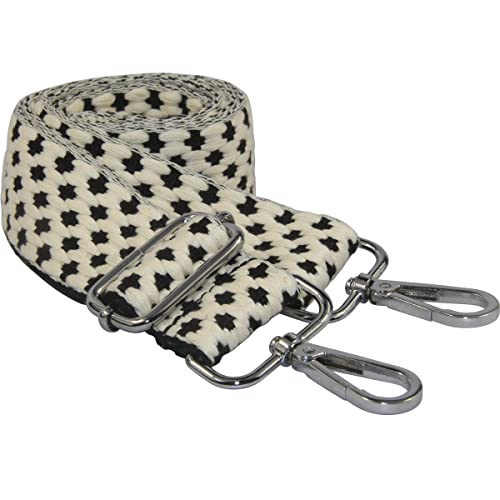 Image of Duwi Wide Handbag&Purse Strap Jacquard Woven Guitar Style Replacement Strap Multicolor Canvas Adjustable Crossbody Bag Strap