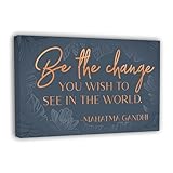Inspirational Quotes Wall Art Framed Canvas – Motivational Wall Decor for Office & Bedroom, Typography Quote Wall Art, Modern Home Decor (10 x 16.5 Inch)