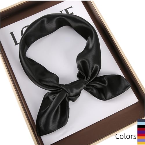 60x60cm Solid Color Chiffon Scarf - Elegant Women's Neckerchief, Bandana, Hair & Bag Accessory (13 Colors)2