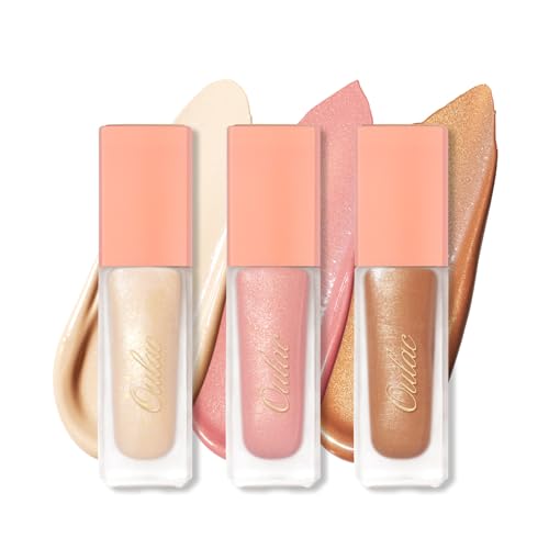 Oulac Liquid Eyeshadow Satin Finish - Multi-Use Eyeshadow Primer & Liquid Blush | Blendable Smooth Eye Make-up, Crease-Resistant, Non-Greasy, Vegan, Cruelty-Free (SA01/SA02/SA04)