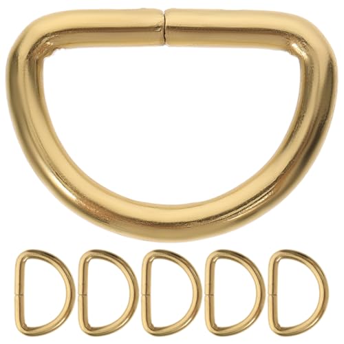 Healifty 20pcs D Forme Anneaux En MéTal D Anneau Polyvalent D Anneau Accessoires Pour Bricolage Colliers De Chien Harnais Sangle Tissu Sangle 32 X 16 X 2 8 Mm (or)