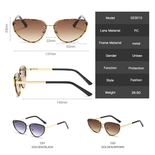 Lunettes de soleil œil de chat protégeant efficacement vos yeux des reflets avec style punk