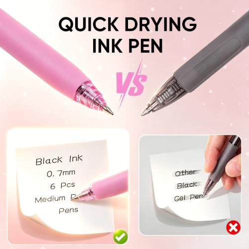 deli bolígrafos de gel, 12 piezas, tinta negra, 0.7 mm miniatura 6