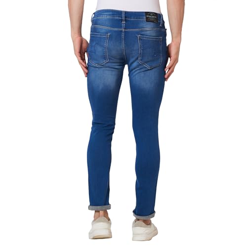 Image of Spykar Men's Slim Fit Low Rise Casual Jeans