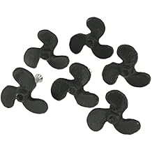 Zeckos Set of 6 Rustic Black Cast Iron Boat Propeller Drawer Pulls - Nautical Decor with Weathered Charm - 1.75 Inches in Diameter, Perfect for Cabinets and End Tables