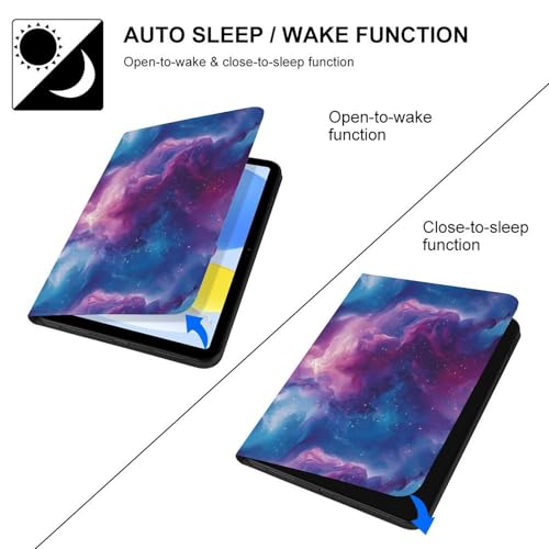 Coque iPad 10,9 pouces antichoc imprimé nuage antirayure - 3
