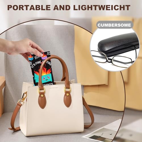 Image of Anikathy 2Pcs Sunglass Eyeglass Glasses Case Soft PU Leather with Cleaning Cloth Cute Glasses Pouch Bag for Men Women Girs