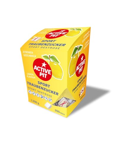 Pastillas de glucosa GLUCO UP! Active Pit Sport - 200 Tabletas de Glucosa sabor Limón - FORMATO AHORRO 1,3Kg