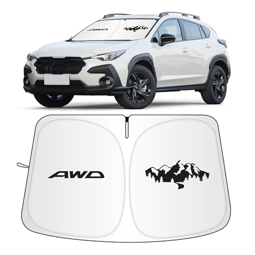 Windshield Sun Shade for Subaru Crosstrek 2018-2026 Car Front Window Covers Sun Visor Protector Foldable Blocks UV Rays Sunshade Custom Fit for Subaru Crosstrek Accessories