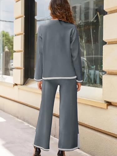Image of ALL YOURS Women's Contrast Piping Top with Trousers Co-Ords Sets