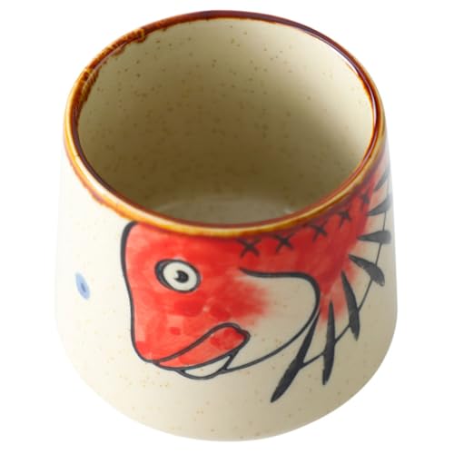 TOPBATHY Taza De Cerámica Japonesa Dibujos Animados Taza De Sake De Cerámica para Uso Cocina para Servir Té o Sake Tradicional
