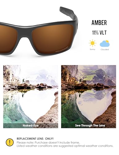 Image of BLAZERBUCK Anti-salt Polarized Replacement Lenses for Oakley Turbine OO9263 Sunglass