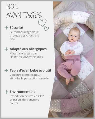 Tapis d'éveil bébé Forêt des contes, cadeau de naissance idéal - 4