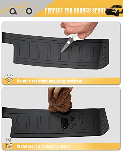 Zquloyo Rear Bumper Protector Guard For Ford Bronco Sport Accessories 2021 2022 2023 Trunk Bumper Guards Cover Trim Pad #TOP4