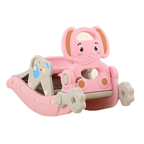 Schaukelpferd QIQIDEDIAN Babysitz der Kinder doppelt verwendbarer Schaukelpferdeschwingenstuhl mit Musik…