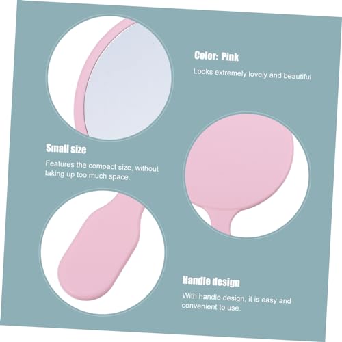 Ipetboom 2pcs espejo maquillaje portátil con luz miniatura 7