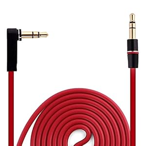 iMobile Vervangende Kabel voor Dr Dre Monster Beats Hoofdtelefoon Set (Solo, Studio en PRO) 130 cm Rood
