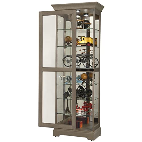 Giaever II Aged Grey Curio Cabinet