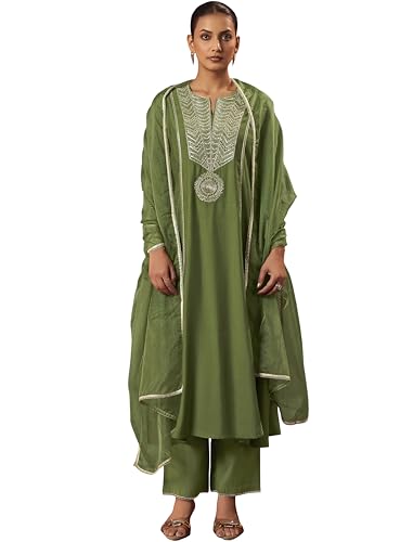 Kurta Chanderi ensemble élégant pour briller lors des soirées de mariage