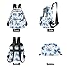 YETTASBIN Fashion Quilted Mini Backpack for Women & Girls - Blue Bow Lightweight Casual Travel Daypack, M(14L)