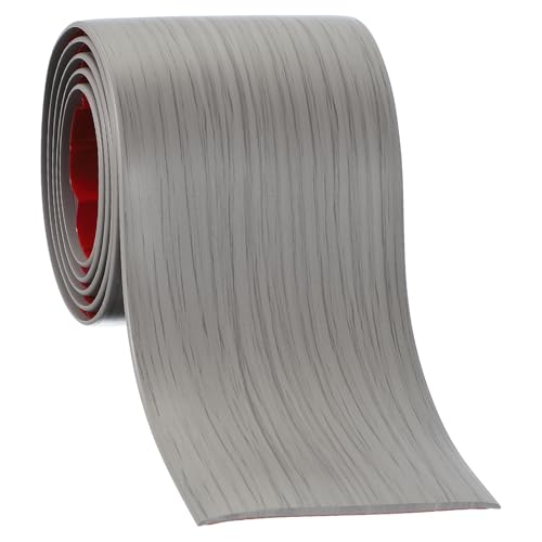 PATIKIL Tira Transición Suelo Autoadhesiva 76 Mm X 1 Metro Divisor Plano Para Suelo Vinilo Para Unir Huecos Suelo cuadros Puerta Cubierta Para Alfombra Baldosas Suelo Grano Madera Gris