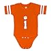 Little King College Football #1 Infant Jersey Game Romper-Clemson -Orange-6 Months