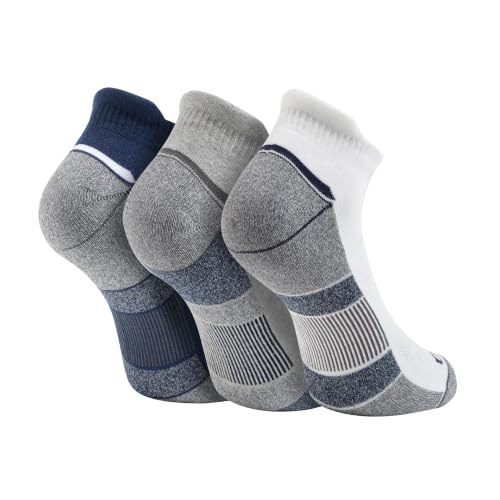 Image of Skechers Men's 3-Pack 1 /2 Terry Quarter Crew Socks