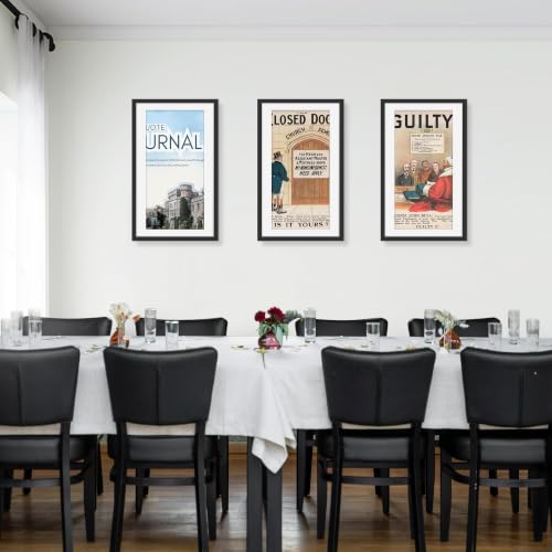 Image of Picrit 14x24 Black Picture Frame, Poster Frame for Wall, 3 Pack
