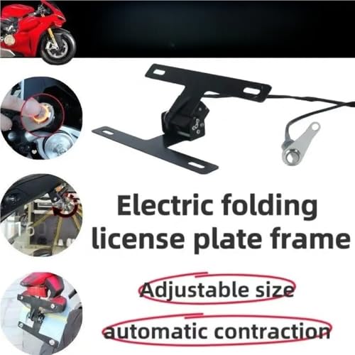 Support plaque d'immatriculation moto pliable automatique alliage version 160 Multistrada