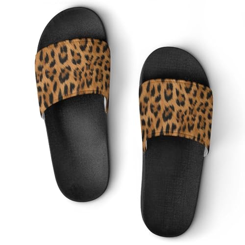 Leopard PVC Sandals Men's Womens Casual Slippers House Lightweight Loafers Quick Drying Washable Beach Open