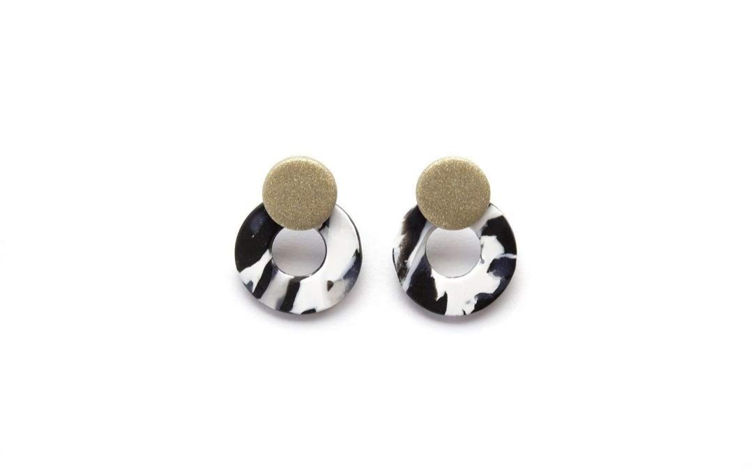 circle threecolorful clay earring (B08WLPCFH8) Amazon Price History, Amazon Price Tracker