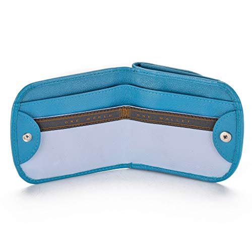 Taxi Wallet - Soft Leather, Blue Moon – A Simple, Compact, Front Pocket, Folding Wallet, That Holds Cards, Coins, Bills, Id – For Men & Women #TOP5