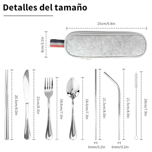 La mejor comparación de Cubiertos portatiles los más recomendados. 11 Imagen adicional