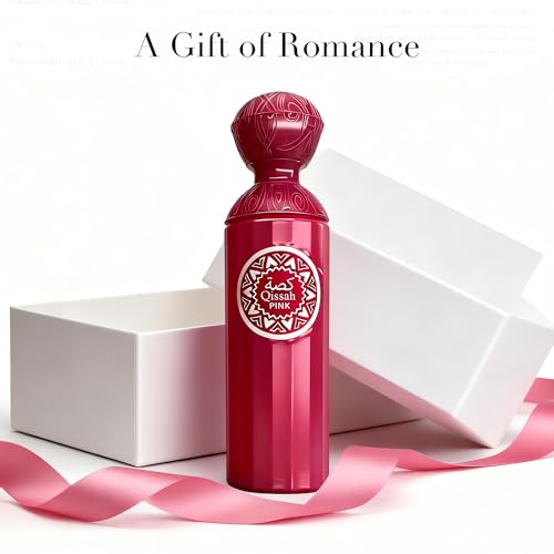 Image of AFLUXE Qissah Pink Women's Perfume 3.4 Fl. Oz Eau De Parfum, Refreshing Sweet Floral & Fruity Scents, Long Lasting Classic Feminine Fragrance