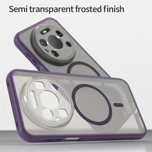 Image of Compatible with Huawei Mate 80 Pro Max Case Cover,Compatible with MagSafe,Anti-Fall,Compatible with Huawei Mate 80 Pro Max 5G SGT-AL10 Cell Protective Phone Case Purple
