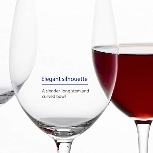 GoodGlassware Wine Glasses (Set Of 4) 19 oz - Crystal Clear Clarity, Classic Tall Stem Bowl Design Perfect for Red and White Wines - Lead Free Glass, Dishwasher Safe, Quality All-Purpose Stemware