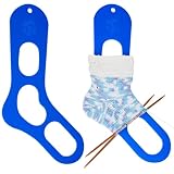 BENECREAT 2 Stück Sockenblocker Aus Acryl Blaues Großes Stricksockenlineal Strumpfspanner Sockenspanner Zum Stricken Und Häkeln Strumpfstricker 3mm Dick