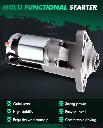 Image of SCITOO Starter Motor fit for Tractors Compact 1320 1520 1720 1987-1997 CASE Tractors, Compact DX29 DX33 04-On DX31 06-On Replacement Starter 18395
