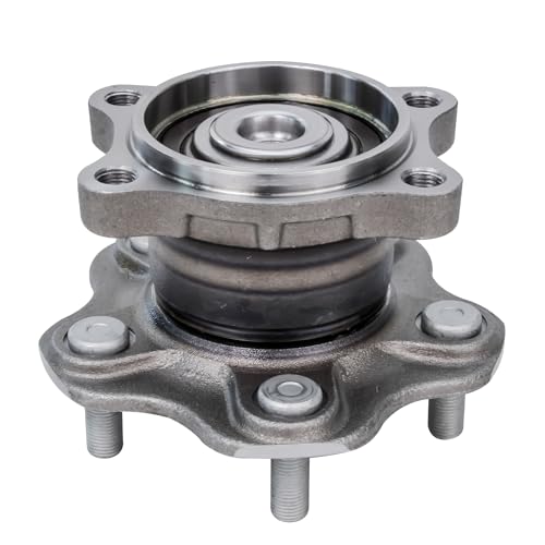 Image of Detroit Axle - FWD Rear Wheel Bearing Hubs for 02-06 Nissan Altima 04-08 Maxima 04-09 Quest, 2004 2005 2006 Wheel Bearing and Hubs Assembly Replacement Pair Hubs